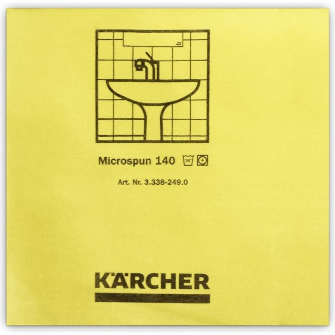 Салфетка из микроволокна KARCHER MICROSPUN 10 шт желтая 37,5 × 38 см 3.338-249